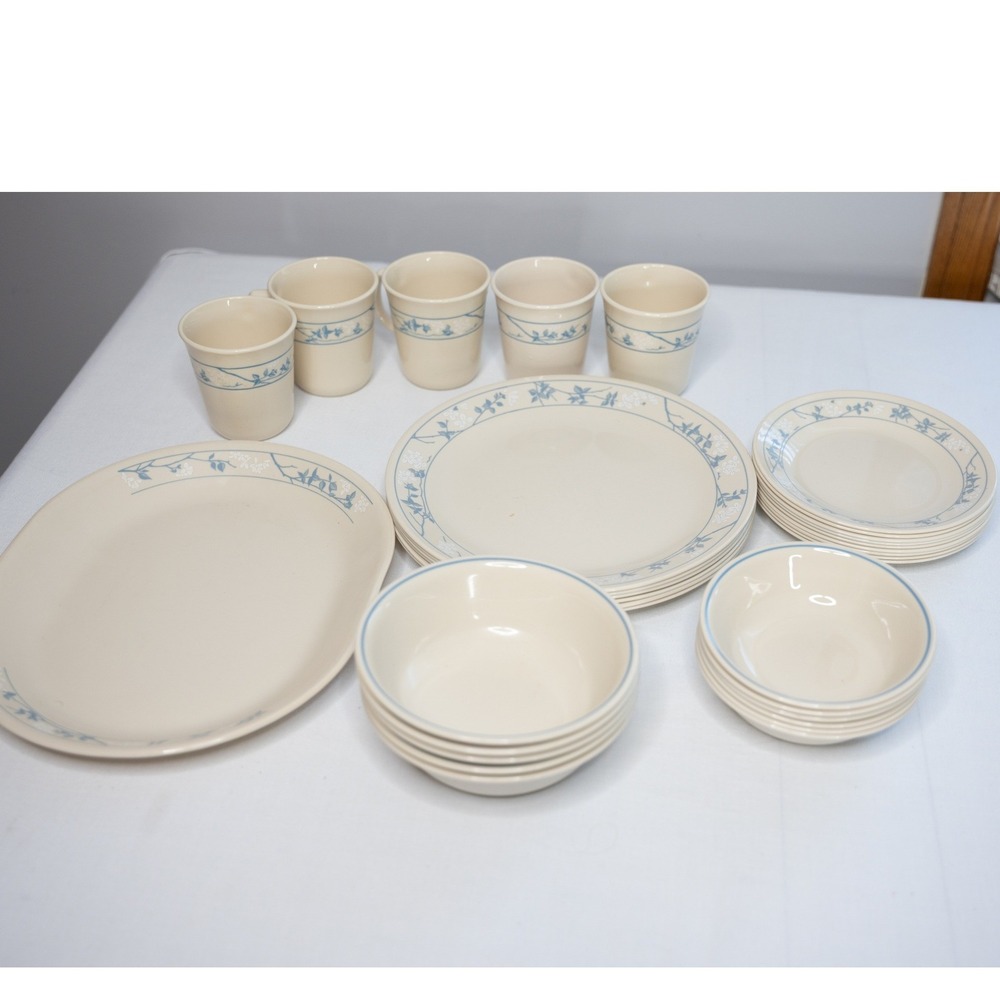 Corelle Dinnerware FIRST OF SPRING 32p Dinner Salad Plate Bowl Platter Set of 5